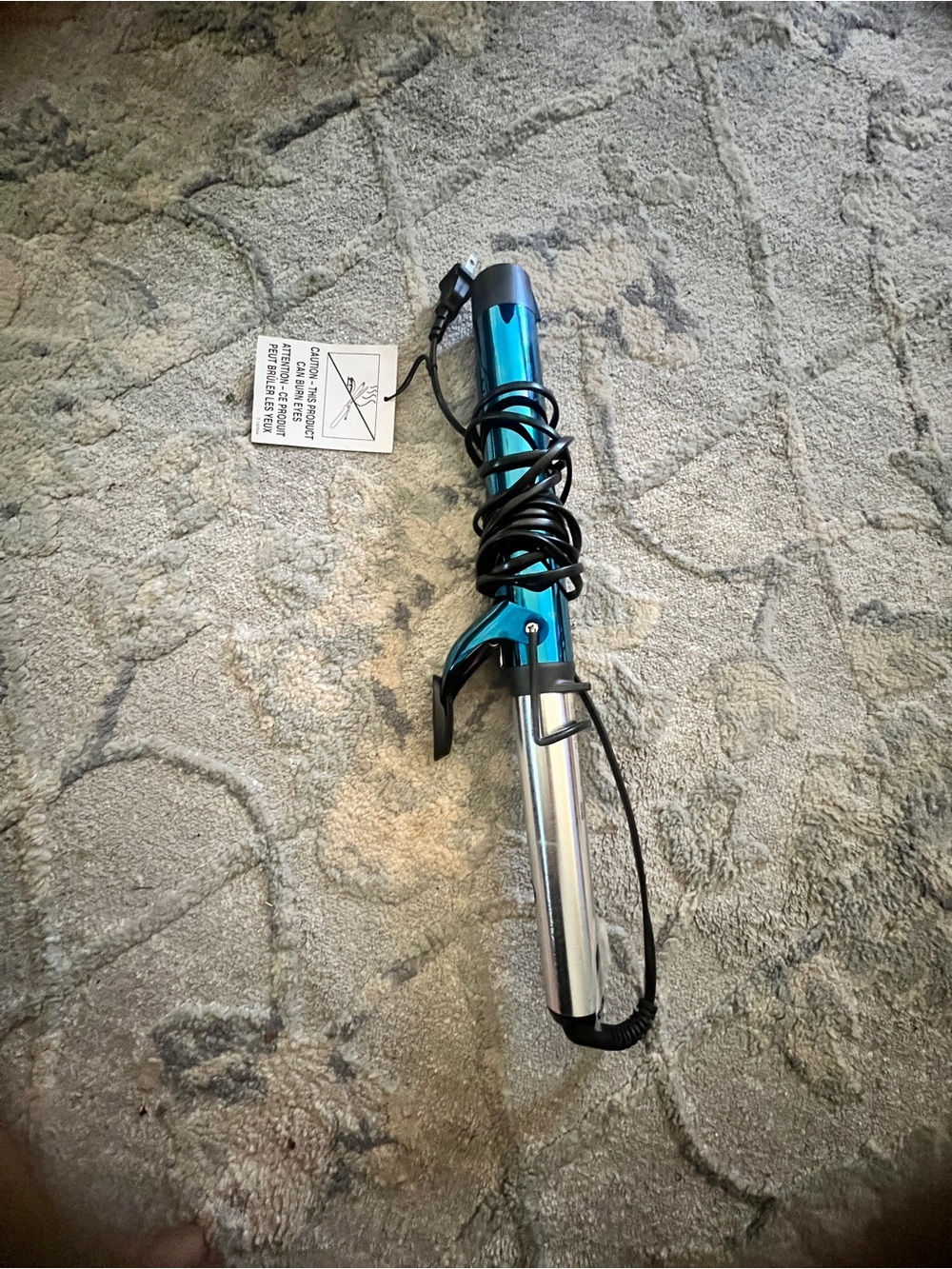 Bayliss Pro Teal and Silver Ceramic Curling Iron